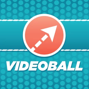 The logo and title of the computer game VIDEOBALL